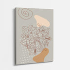 cuadro canvas floral y botanico bouquet desierto estilo contemporaneo