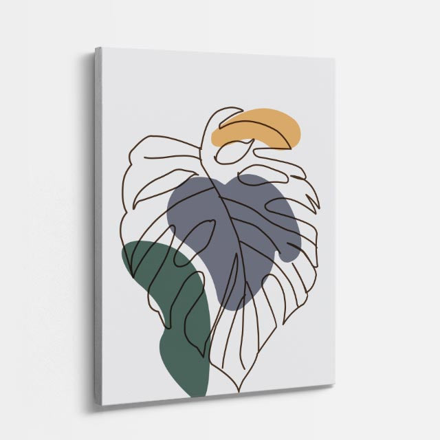 cuadro canvas floral y botanico monstera umbral estilo contemporaneo