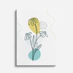 cuadro canvas floral y botanico margarita solar estilo contemporaneo