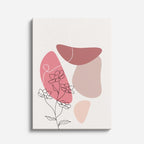 cuadro canvas floral y botanico jardin carmesi estilo contemporaneo