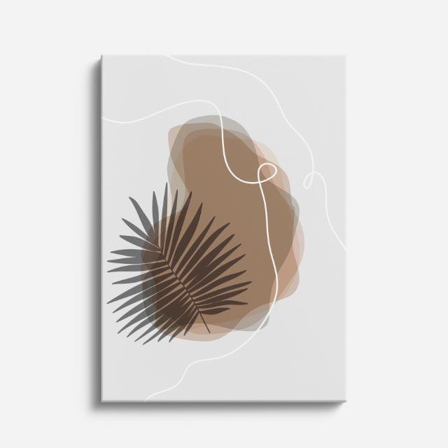 cuadro canvas floral y botanico palma umbral estilo contemporaneo
