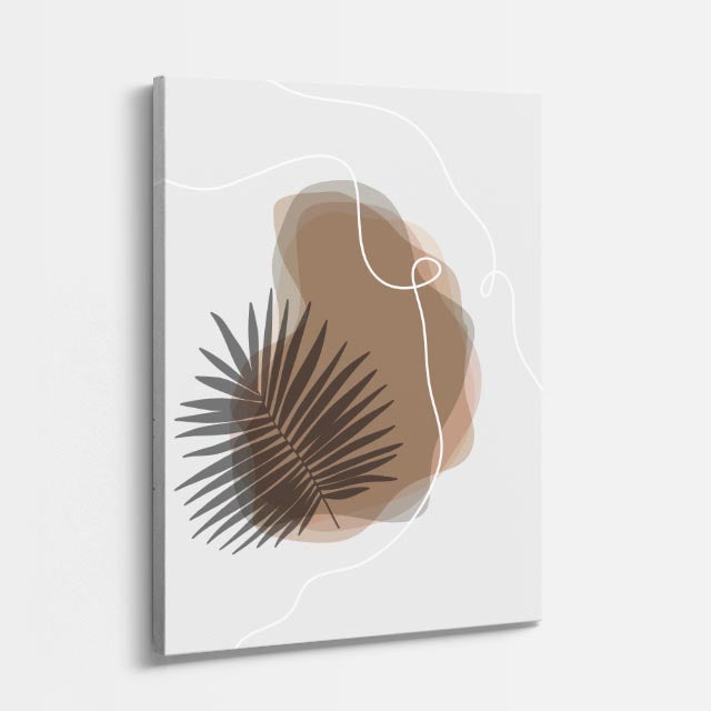 cuadro canvas floral y botanico palma umbral estilo contemporaneo