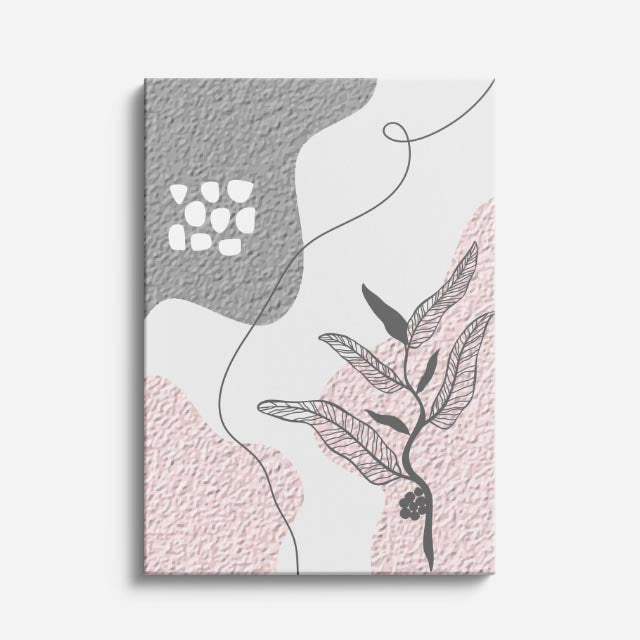 cuadro canvas floral y botanico flor de relieve estilo contemporaneo