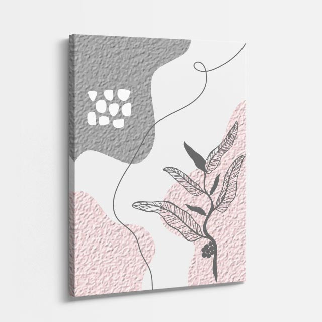 cuadro canvas floral y botanico flor de relieve estilo contemporaneo
