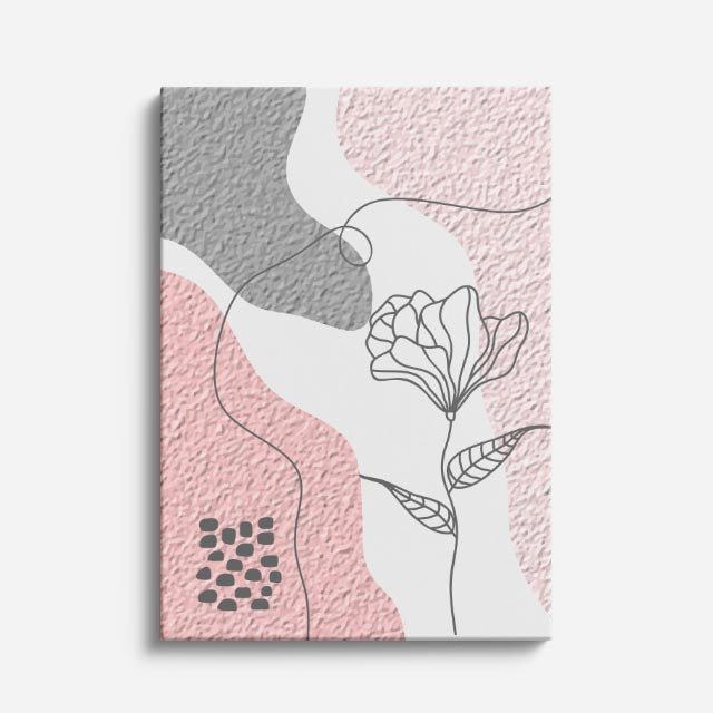 cuadro canvas floral y botanico petalo grabado estilo contemporaneo