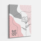 cuadro canvas floral y botanico petalo grabado estilo contemporaneo