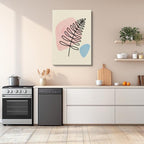 cuadro canvas floral y botanico helecho suave estilo contemporaneo