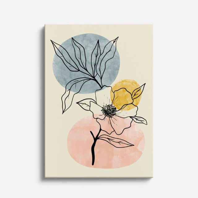 cuadro canvas floral y botanico botanica de brisa estilo contemporaneo