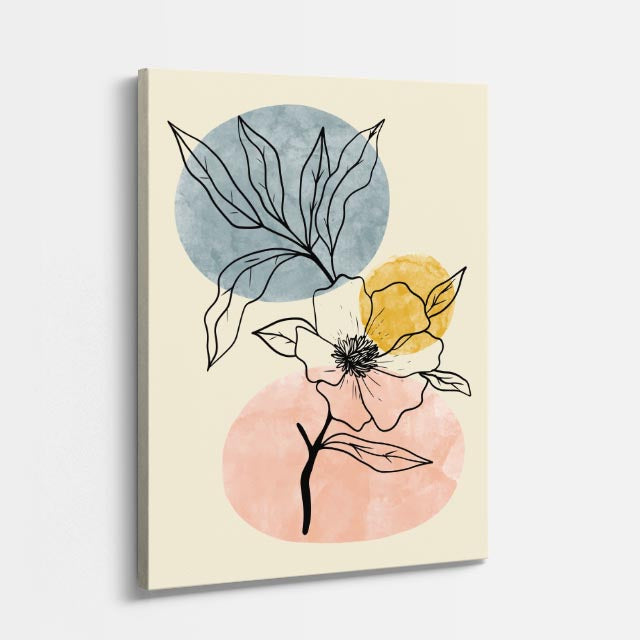 cuadro canvas floral y botanico botanica de brisa estilo contemporaneo