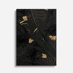 cuadro canvas floral y botanico trama tropical estilo contemporaneo