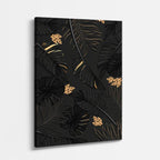 cuadro canvas floral y botanico trama tropical estilo contemporaneo