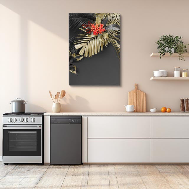 cuadro canvas floral y botanico esquina salvaje estilo contemporaneo