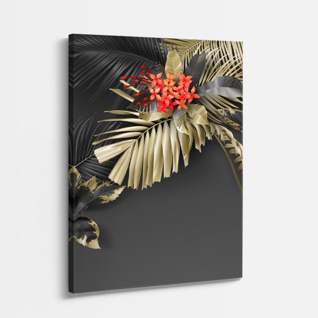 cuadro canvas floral y botanico esquina salvaje estilo contemporaneo