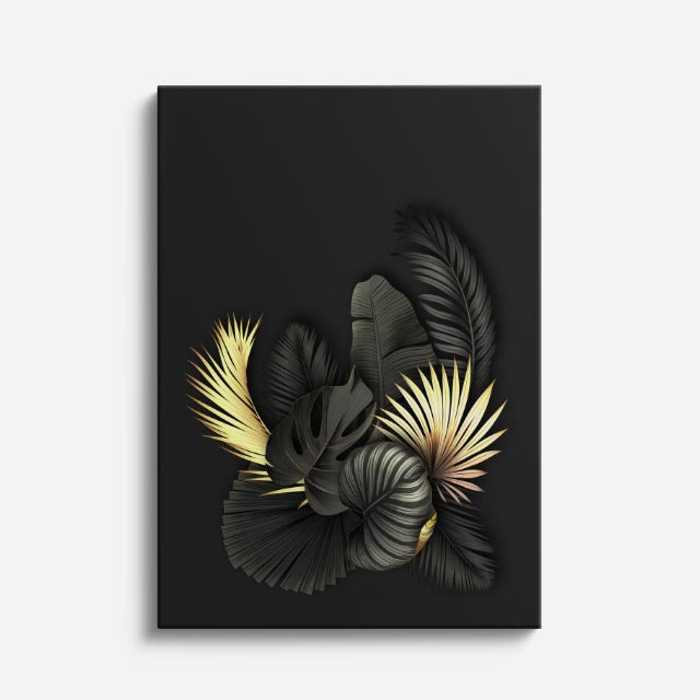cuadro canvas floral y botanico flor nocturna estilo contemporaneo