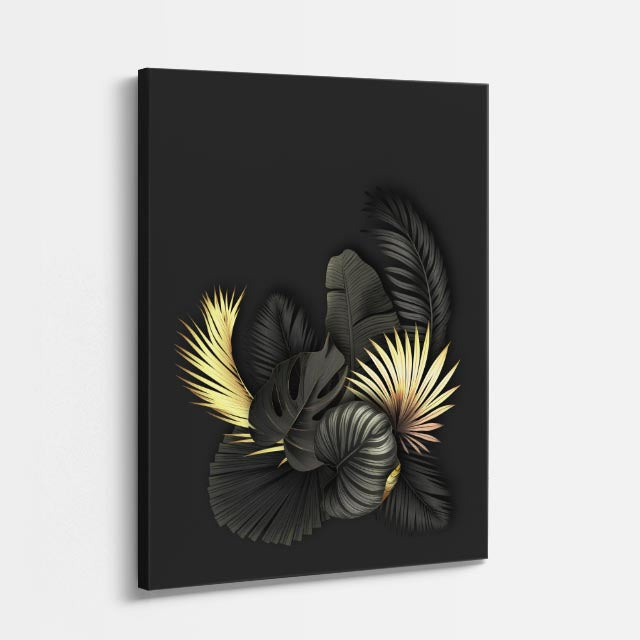 cuadro canvas floral y botanico flor nocturna estilo contemporaneo