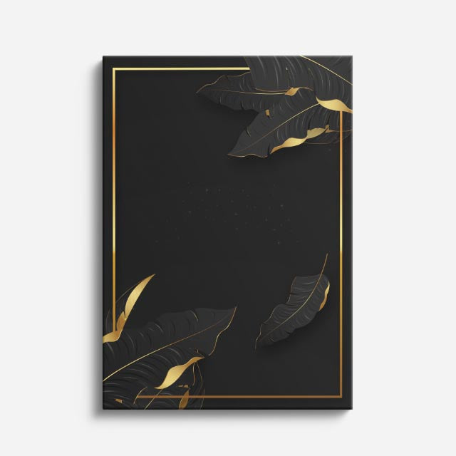 cuadro canvas floral y botanico marco de selva estilo contemporaneo