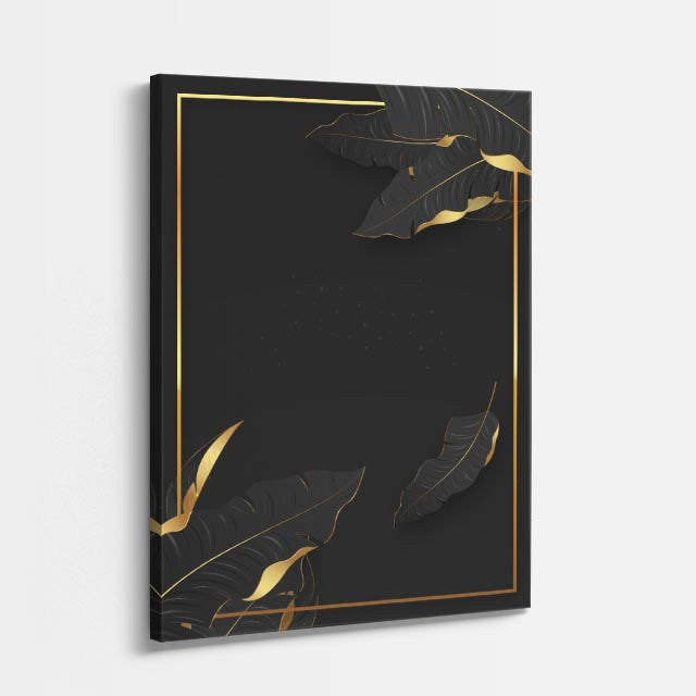 cuadro canvas floral y botanico marco de selva estilo contemporaneo