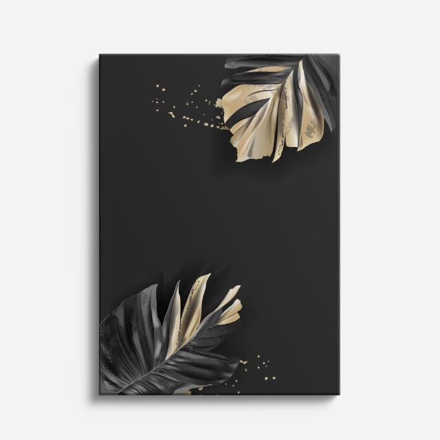 cuadro canvas floral y botanico brisa de ebano estilo contemporaneo