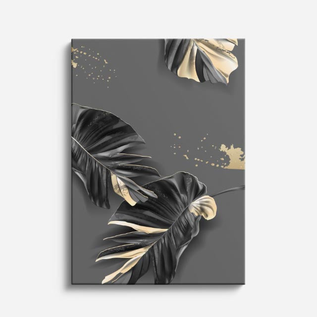 cuadro canvas floral y botanico cruce tropical estilo contemporaneo