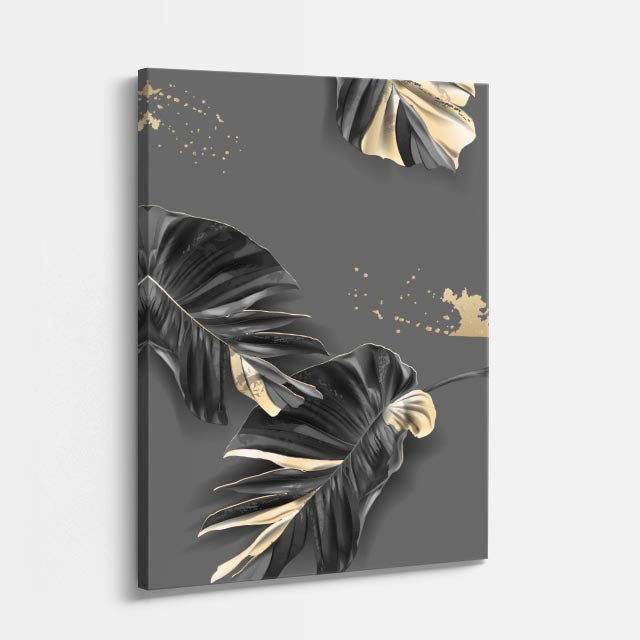 cuadro canvas floral y botanico cruce tropical estilo contemporaneo