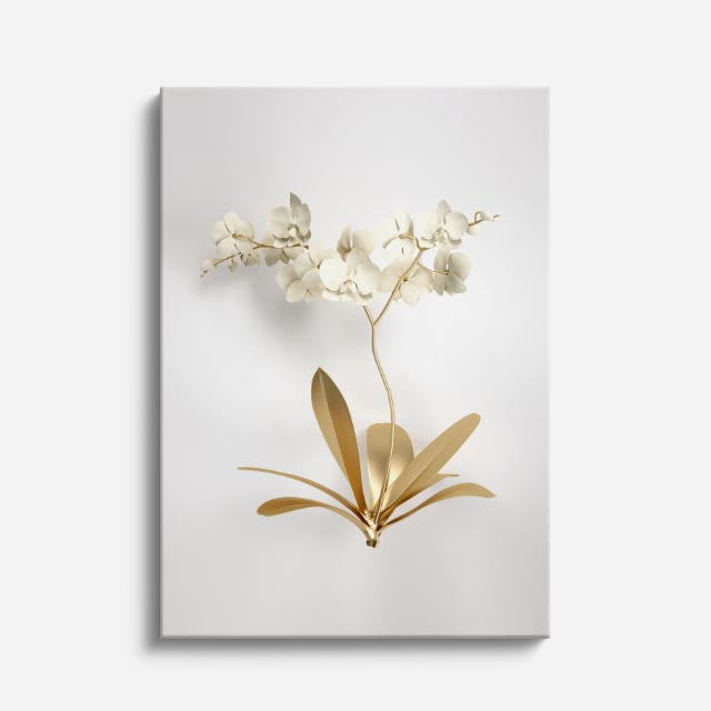 cuadro canvas floral y botanico orquidea serena estilo contemporaneo