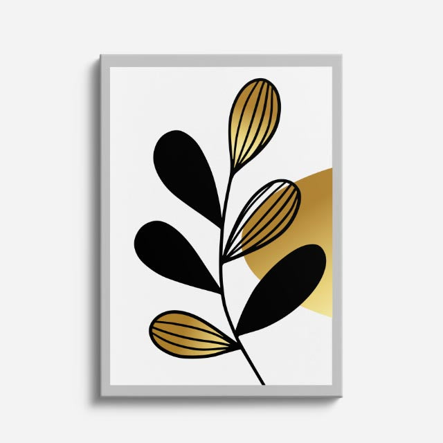cuadro canvas floral y botanico semillas noir estilo contemporaneo