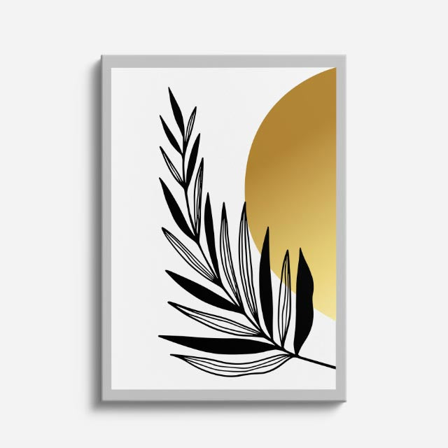cuadro canvas floral y botanico palma grafica estilo contemporaneo