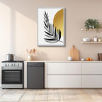 cuadro canvas floral y botanico palma grafica estilo contemporaneo