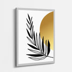 cuadro canvas floral y botanico palma grafica estilo contemporaneo