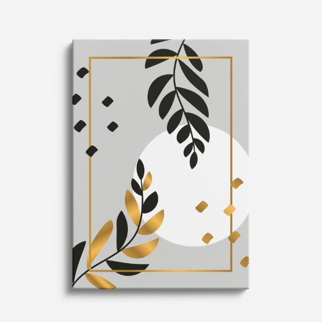 cuadro canvas floral y botanico marco botanico estilo contemporaneo