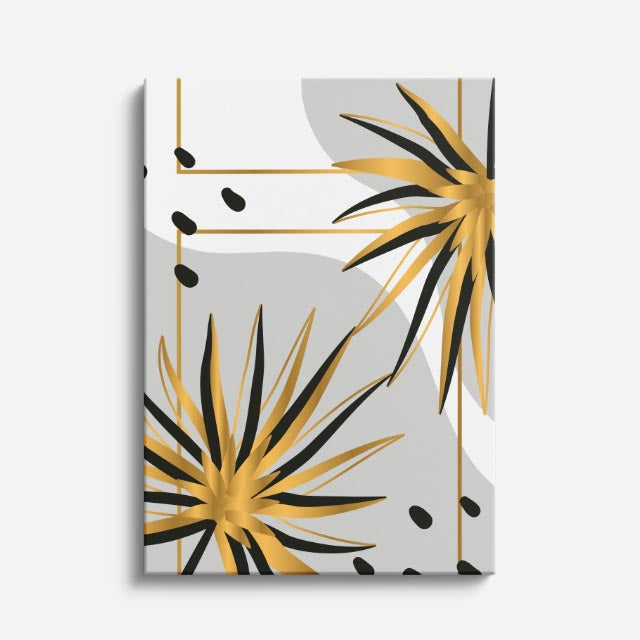 cuadro canvas floral y botanico estrella tropical estilo contemporaneo