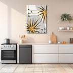 cuadro canvas floral y botanico estrella tropical estilo contemporaneo