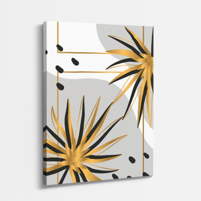 cuadro canvas floral y botanico estrella tropical estilo contemporaneo