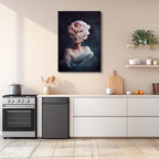 cuadro canvas floral y botanico peonia onirica estilo contemporaneo