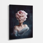 cuadro canvas floral y botanico peonia onirica estilo contemporaneo