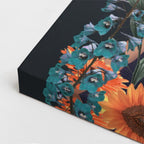 cuadro canvas floral y botanico jardin solar estilo contemporaneo