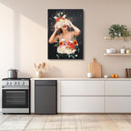 cuadro canvas floral y botanico bouquet luminoso estilo contemporaneo