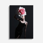 cuadro canvas floral y botanico peonia escenica estilo contemporaneo
