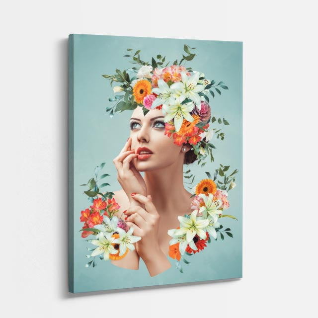 cuadro canvas floral y botanico verano floral estilo contemporaneo