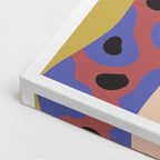 cuadro canvas ilustracion humana pop lavanda estilo contemporaneo