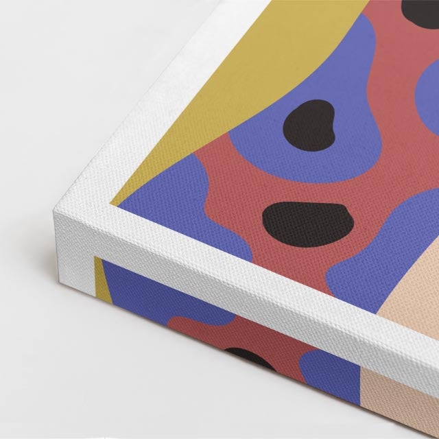 cuadro canvas ilustracion humana pop lavanda estilo contemporaneo