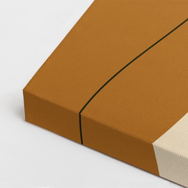 cuadro canvas ilustracion humana sombra ambar estilo contemporaneo
