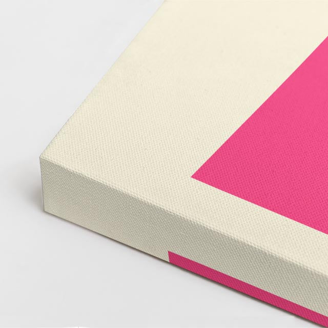 cuadro canvas ilustracion humana cabello fucsia estilo contemporaneo