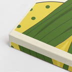 cuadro canvas ilustracion humana verde neon estilo contemporaneo