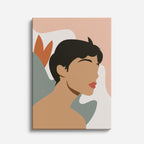 cuadro canvas ilustracion humana silueta otonal estilo contemporaneo