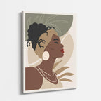 cuadro canvas ilustracion humana elegancia perla estilo contemporaneo