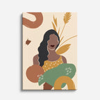 cuadro canvas ilustracion humana curvas de tierra estilo contemporaneo