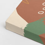 cuadro canvas ilustracion humana perfil de trigo estilo contemporaneo