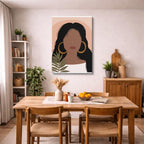 cuadro canvas ilustracion humana aros de noche estilo contemporaneo