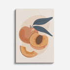 cuadro canvas ilustracion humana durazno zen estilo contemporaneo